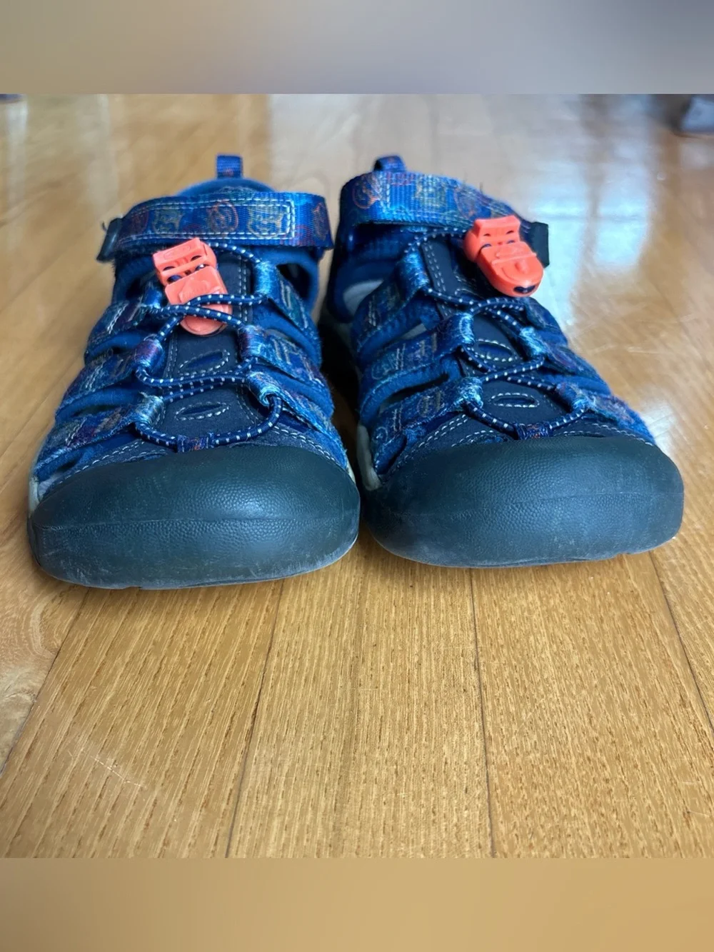 KEEN Newport H2 Blue Sandals Youth Boys Kids Sz 4 Smokey The Bear Shoes Hiking